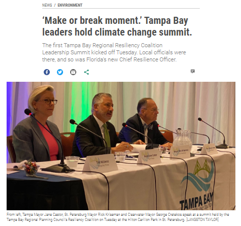 ‘Make or break moment.’ Tampa Bay leaders hold climate change summit.
